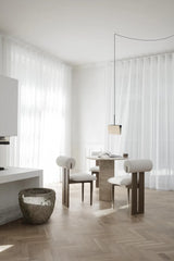 Beistelltisch SoHo aus Travertin, 80×80×74 cm - ZEN ZONE Furniture