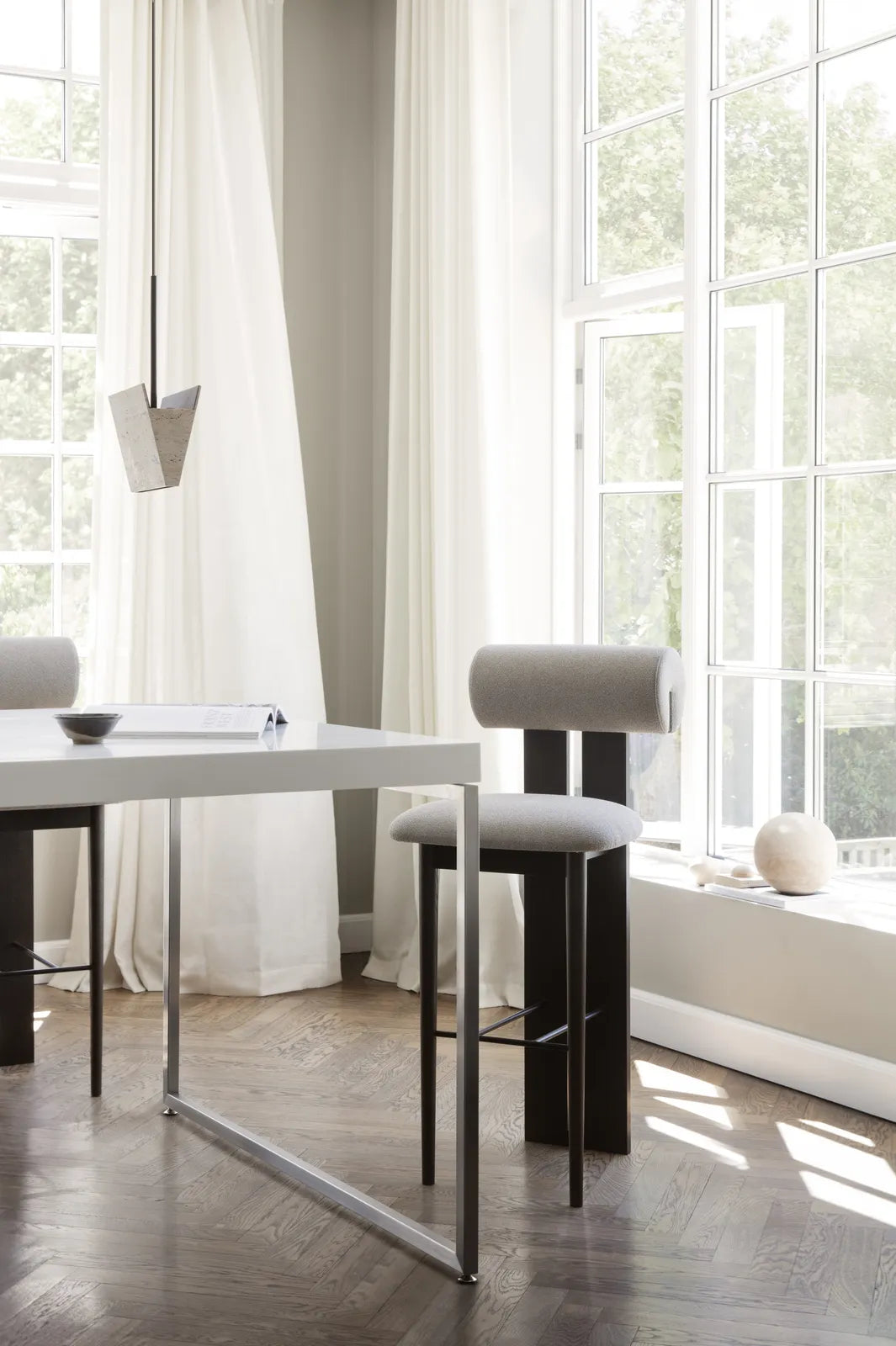 Deckenlampe Gallery aus Travertin in Natur, 28×11,5×19,5 cm