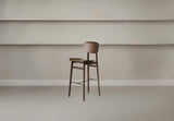 Tabouret de comptoir NY11 en chêne massif, non rembourré, 45,5 × 52 × 98 cm