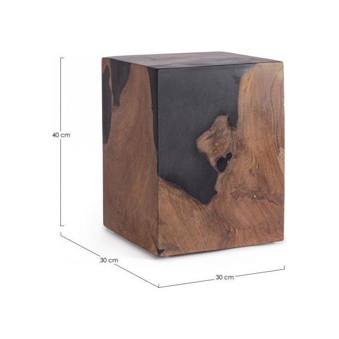 Couchtisch Melty Schwarz 30x30 - ZEN ZONE