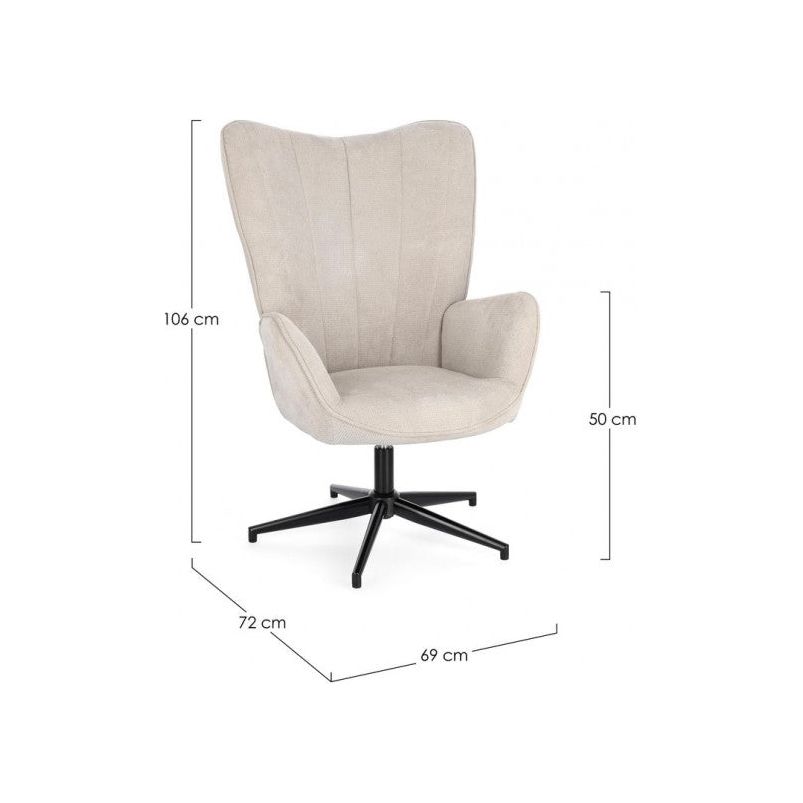 Sessel Inas Beige - ZEN ZONE