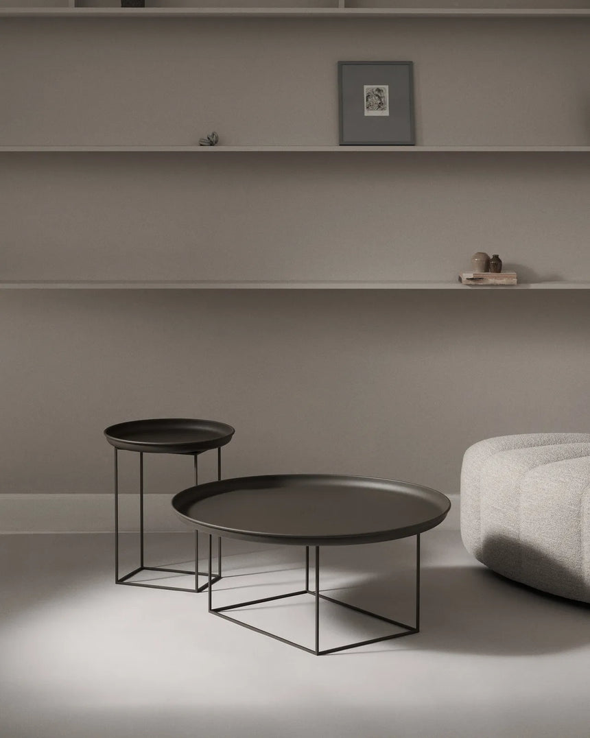 Couchtisch Duke aus pulverbeschichtetem Stahl, gross, 90x90x39 cm - ZEN ZONE Furniture