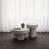 Beistelltisch Gear aus Beton, rund, 45×45×49 cm