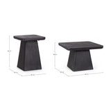 2er Set Couchtisch Fuji quadratisch - ZEN ZONE