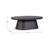 Beistelltisch Fuji oval 90x65 - ZEN ZONE