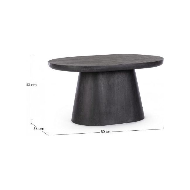 Beistelltisch Fuji oval 80x56 - ZEN ZONE