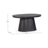 Beistelltisch Fuji oval 80x56 - ZEN ZONE
