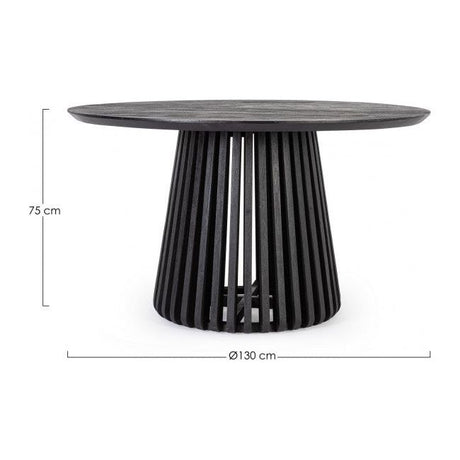 Esstisch Odion 130cm Schwarz - ZEN ZONE