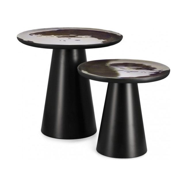 2er Set Couchtisch Zainab rund - ZEN ZONE