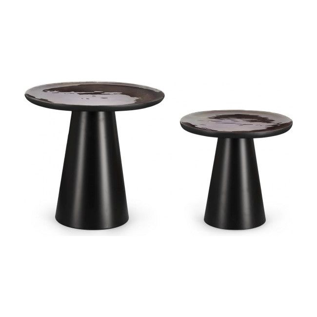 2er Set Couchtisch Zainab rund - ZEN ZONE