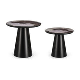 2er Set Couchtisch Zainab rund - ZEN ZONE