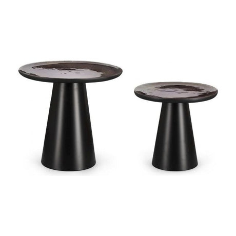 2er Set Couchtisch Zainab rund - ZEN ZONE