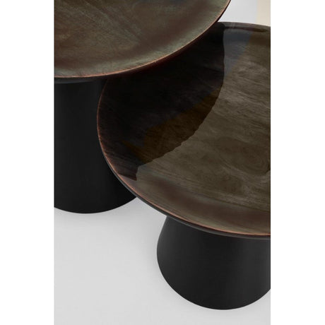 2er Set Couchtisch Zainab rund - ZEN ZONE