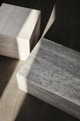 Cubism Couchtisch aus Travertin, Gross, 80x50x30 cm - ZEN ZONE Furniture