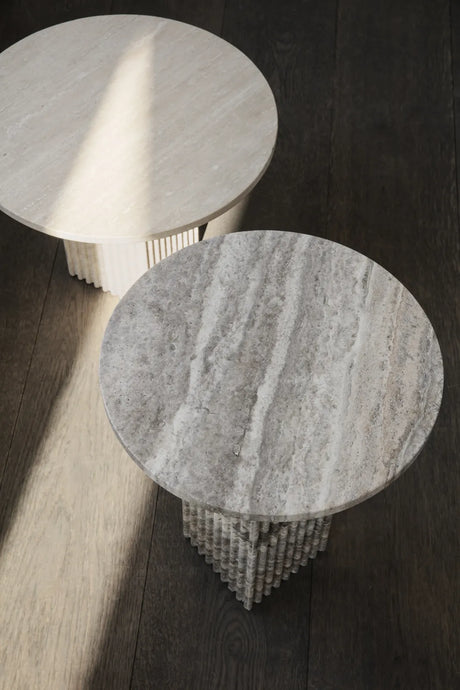 Beistelltisch SoHo aus Travertin, 40×40×50 cm - ZEN ZONE Furniture