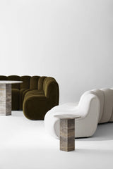 Beistelltisch SoHo aus Travertin, 40×40×50 cm - ZEN ZONE Furniture