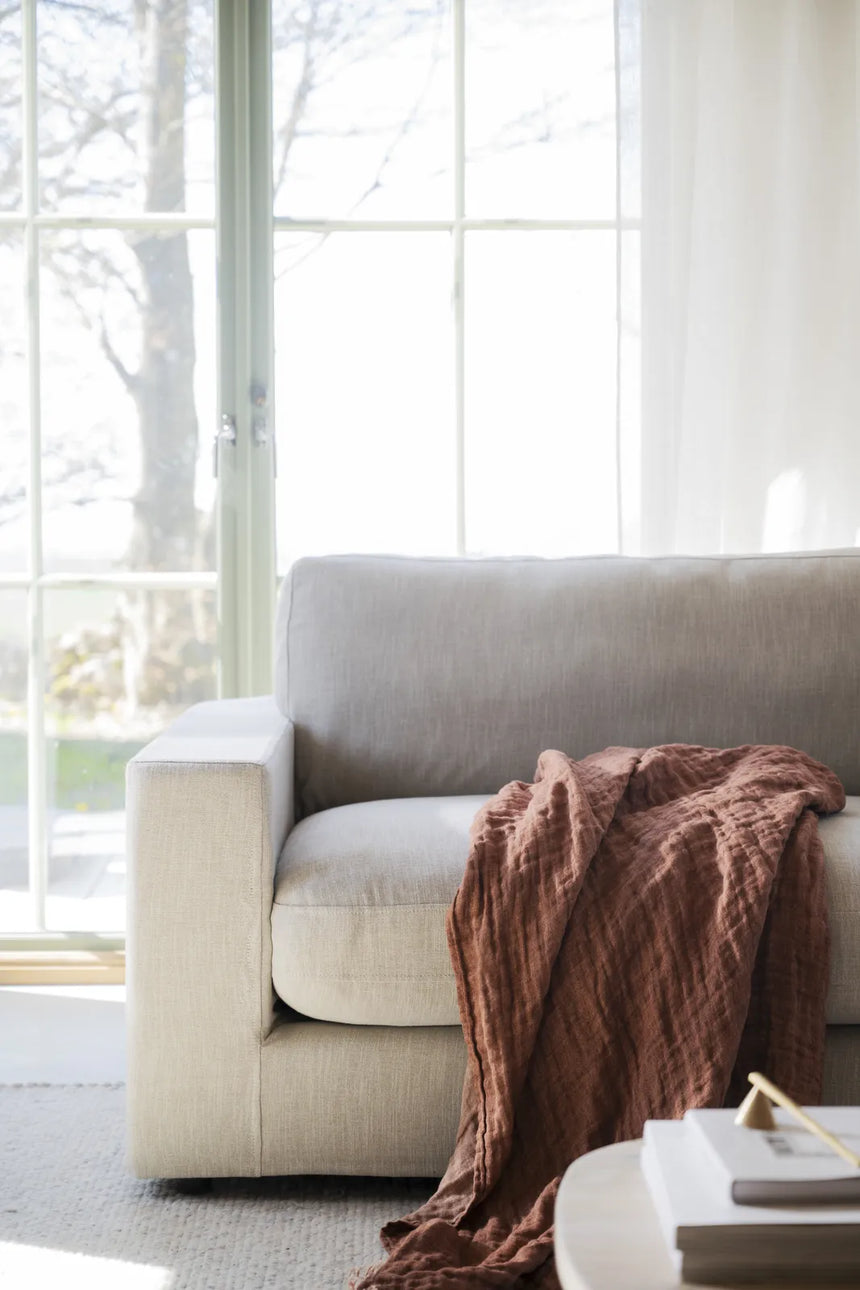 LANGDON 4-Sitzer-Sofa Sand 114x271x80cm - ZEN ZONE Furniture