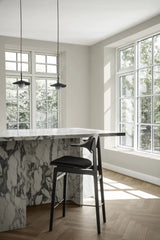 Hängelampe Fuji aus Aluminium in Burned Black