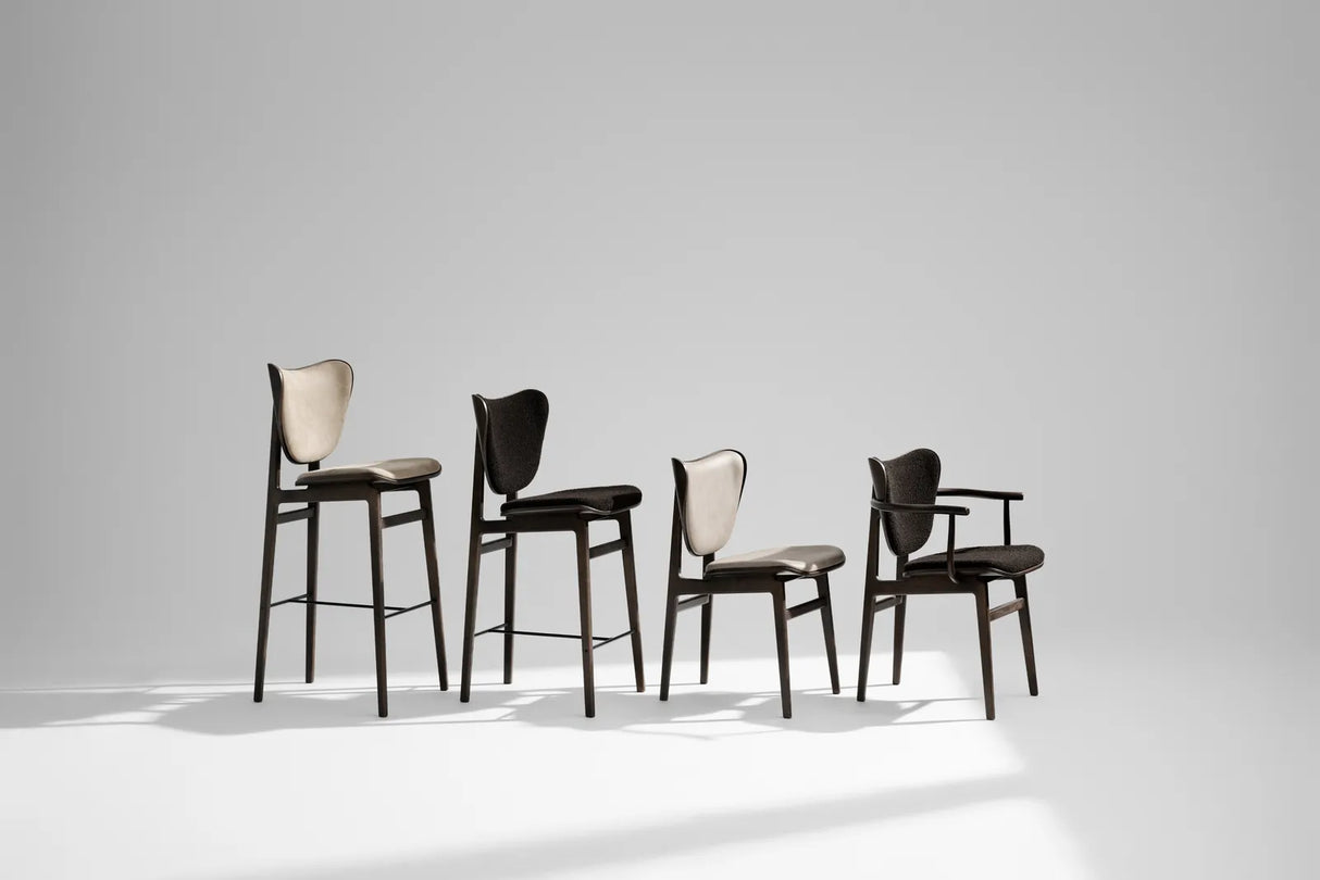 Elephant dining chair made of solid oak, unpadded, 47×53×80.5 cm