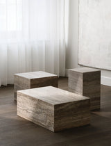 Cubism Couchtisch aus Travertin, Gross, 80x50x30 cm - ZEN ZONE Furniture
