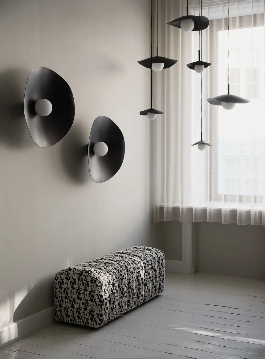 Hängelampe Fuji aus Aluminium in Burned Black - ZEN ZONE Furniture