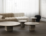 Beistelltisch SoHo aus Travertin, 40×40×50 cm - ZEN ZONE Furniture