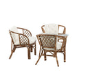 Wera Lounge Set Rattan / Offwhite Kissen