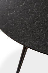 Luna Couchtisch - Mineralien - Schwarz - Lava - rund - ZEN ZONE