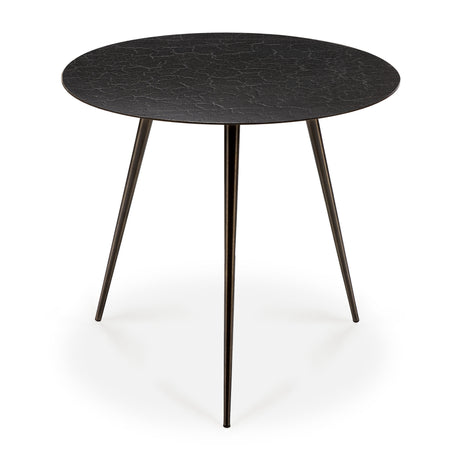 Luna Couchtisch - Mineralien - Schwarz - Lava - rund - ZEN ZONE