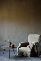 Luna Couchtisch - Mineralien - Whisky - Lava linear - rund - ZEN ZONE