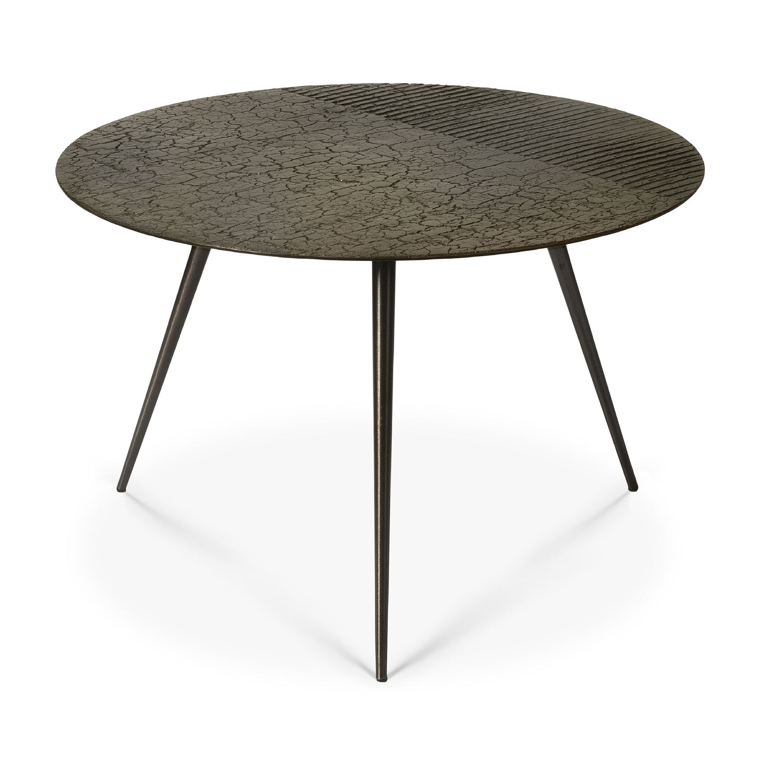 Luna Couchtisch - Mineralien - Whisky - Lava linear - rund - ZEN ZONE
