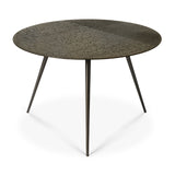 Luna Couchtisch - Mineralien - Whisky - Lava linear - rund - ZEN ZONE