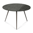 Luna Couchtisch - Mineralien - Schwarz - Lava linear - rund - ZEN ZONE