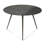 Luna Couchtisch - Mineralien - Schwarz - Lava linear - rund - ZEN ZONE