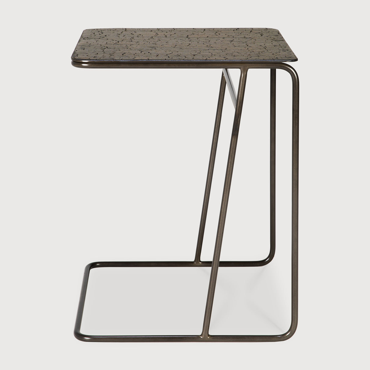 Ellipse Beistelltisch - Mineralien - Umbra - rechteckig - 45 x 40 x 51 cm - ZEN ZONE Furniture
