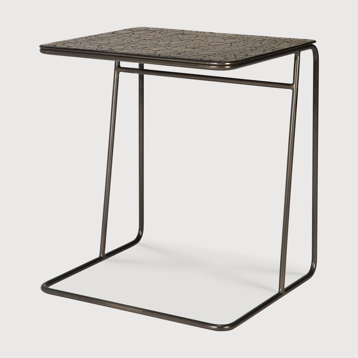 Ellipse Beistelltisch - Mineralien - Umbra - rechteckig - 45 x 40 x 51 cm - ZEN ZONE Furniture
