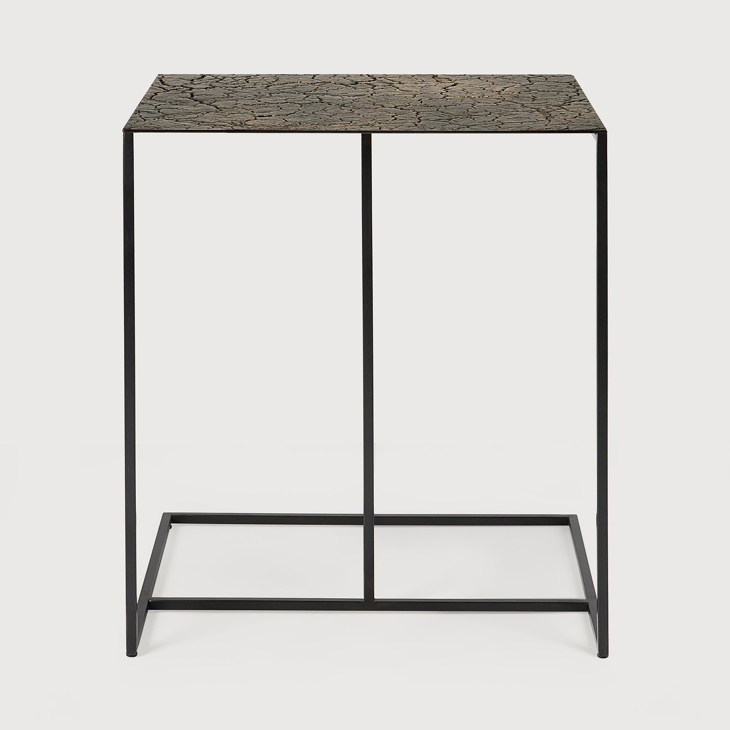 Triptic Beistelltisch - Mineralien - Whisky - Lava - rechteckig - 45 x 40 x 51 cm - ZEN ZONE Furniture