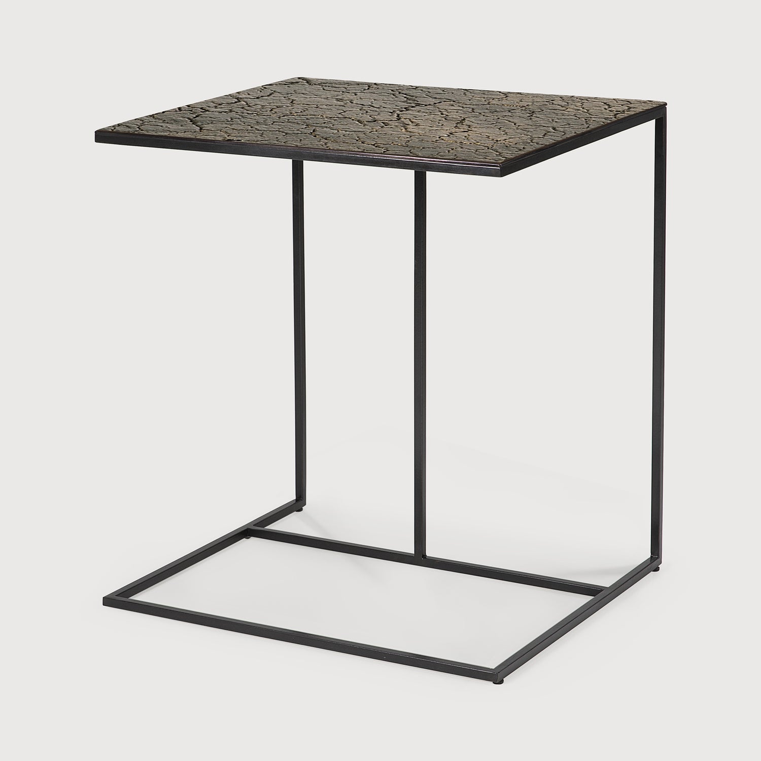 Triptic Beistelltisch - Mineralien - Whisky - Lava - rechteckig - 45 x 40 x 51 cm - ZEN ZONE Furniture