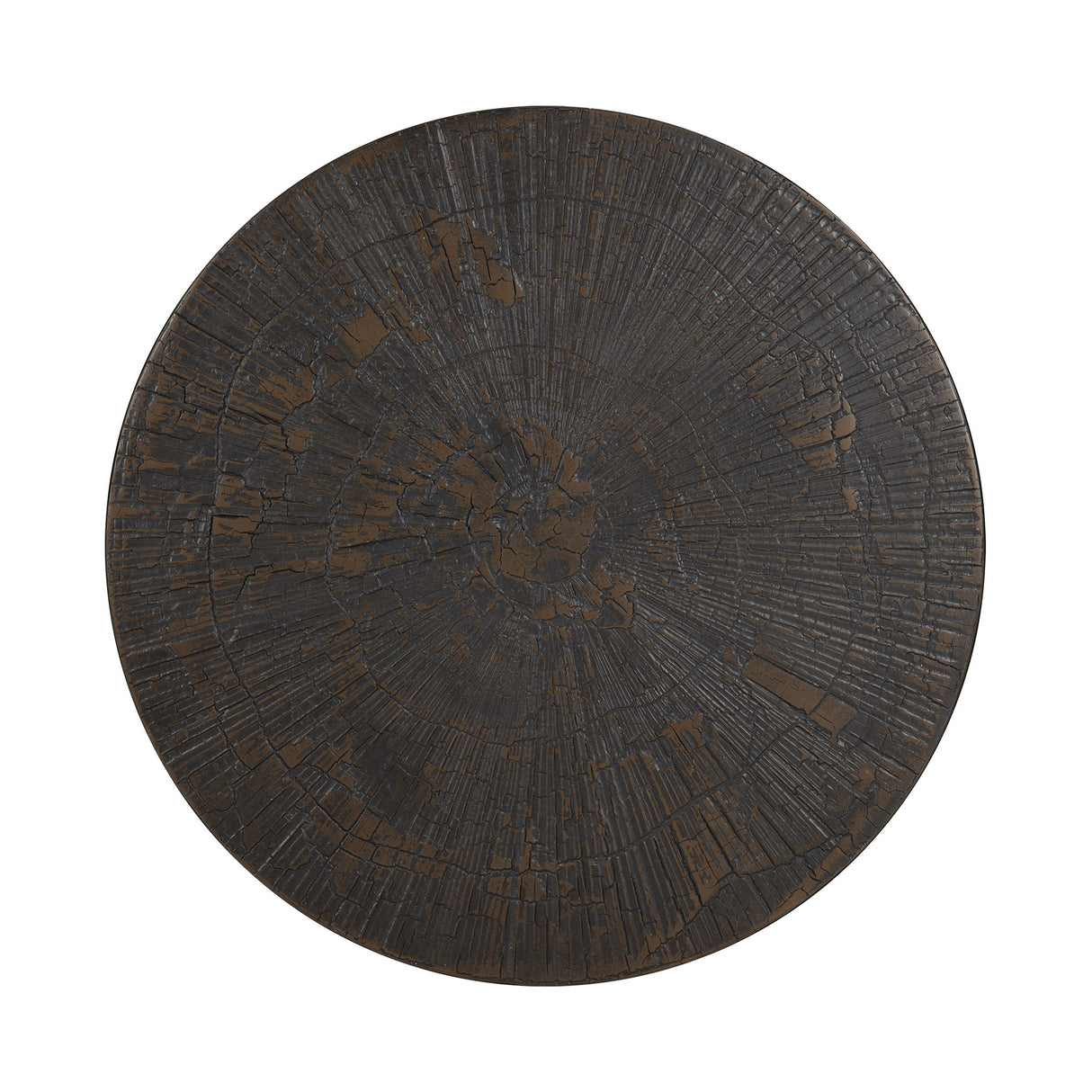 Satz Beistelltische - Mineralien - Scheibe Umbra - rund - 2 Stück - ZEN ZONE