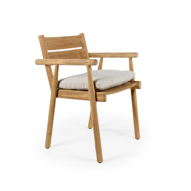 Atrani Gartenstuhl aus Teakholz mit Armlehnen - ZEN ZONE Furniture