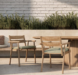 Atrani Gartenstuhl aus Teakholz mit Armlehnen - ZEN ZONE Furniture