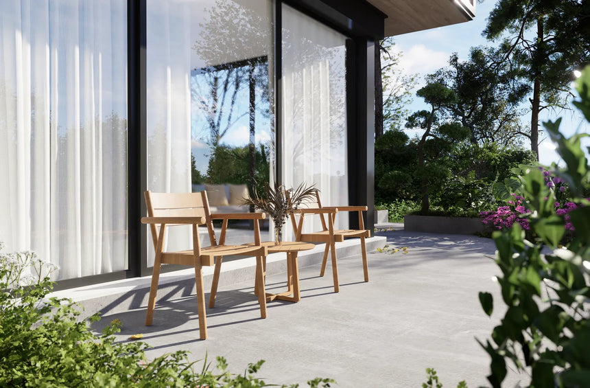 Atrani Outdoor Beistelltisch aus Teakholz 40x40 cm - ZEN ZONE Furniture