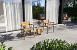 Atrani Outdoor Beistelltisch aus Teakholz 40x40 cm - ZEN ZONE Furniture