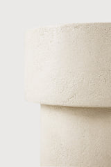 Elements Beistelltisch - Mikrozement - Off White - Pilzform - 41 x 41 x 47 cm - ZEN ZONE Furniture