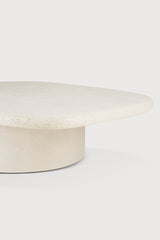 Elements Couchtisch - Mikrozement - Off-White - Kieselsteinform - ZEN ZONE