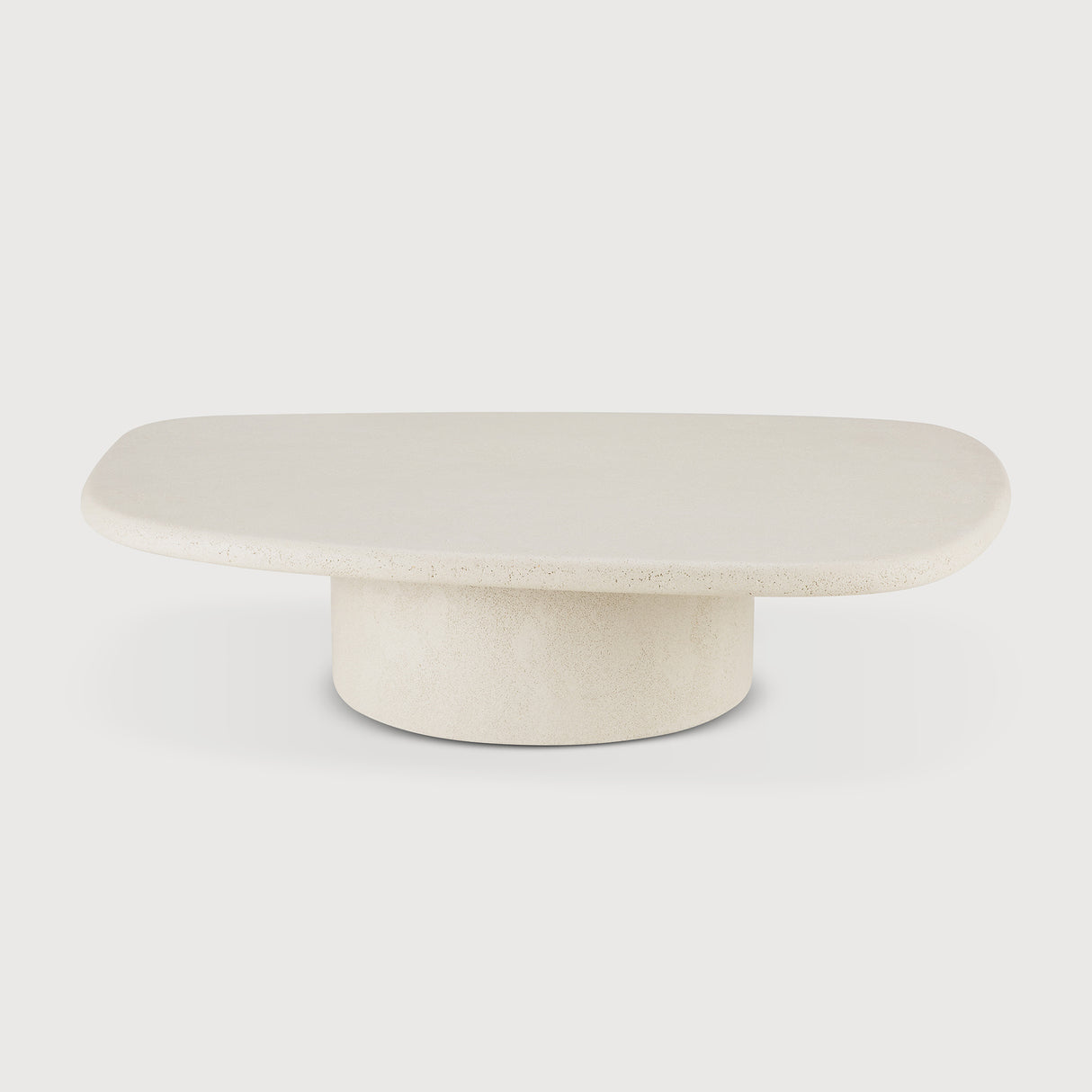 Elements Couchtisch - Mikrozement - Off-White - Kieselsteinform - ZEN ZONE