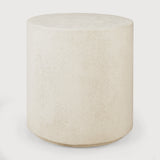 Elements Beistelltisch - Mikrozement - Off White - rund - 40 x 40 x 42 cm - ZEN ZONE Furniture