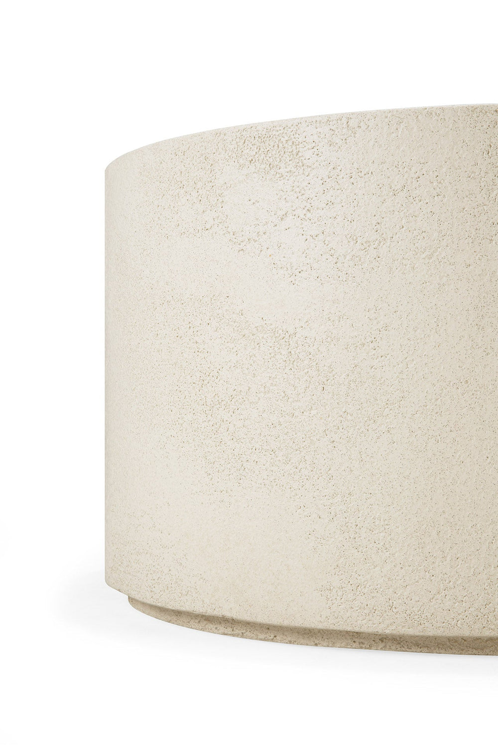 Elements Couchtisch - Mikrozement - Off-White - rund - ZEN ZONE