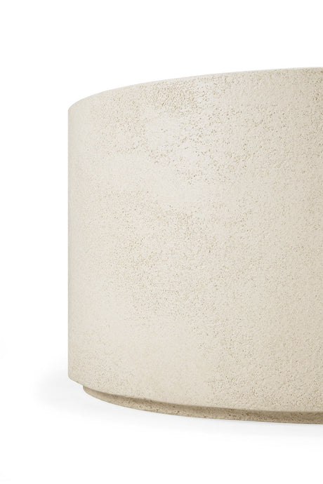 Elements Couchtisch - Mikrozement - Off-White - rund - ZEN ZONE