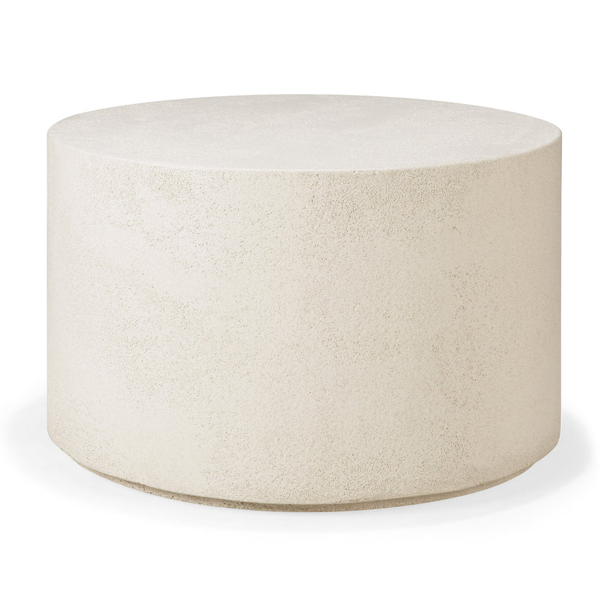 Elements Couchtisch - Mikrozement - Off-White - rund - ZEN ZONE